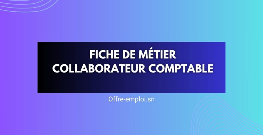 Fiche de métier Collaborateur comptable