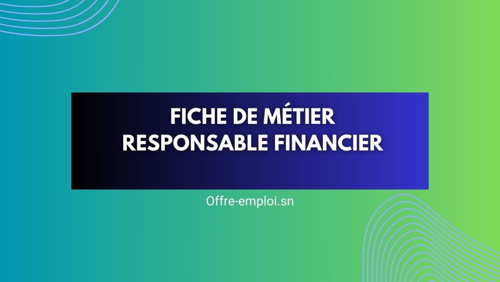 Fiche de métier Responsable financier